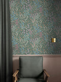 Graham & Brown Green Painterly Flora 10M Wallpaper