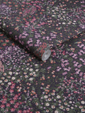 Graham & Brown Purple Painterly Flora 10M Wallpaper