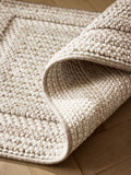 Natural Albie Bobble Border doormat, imported from the UK