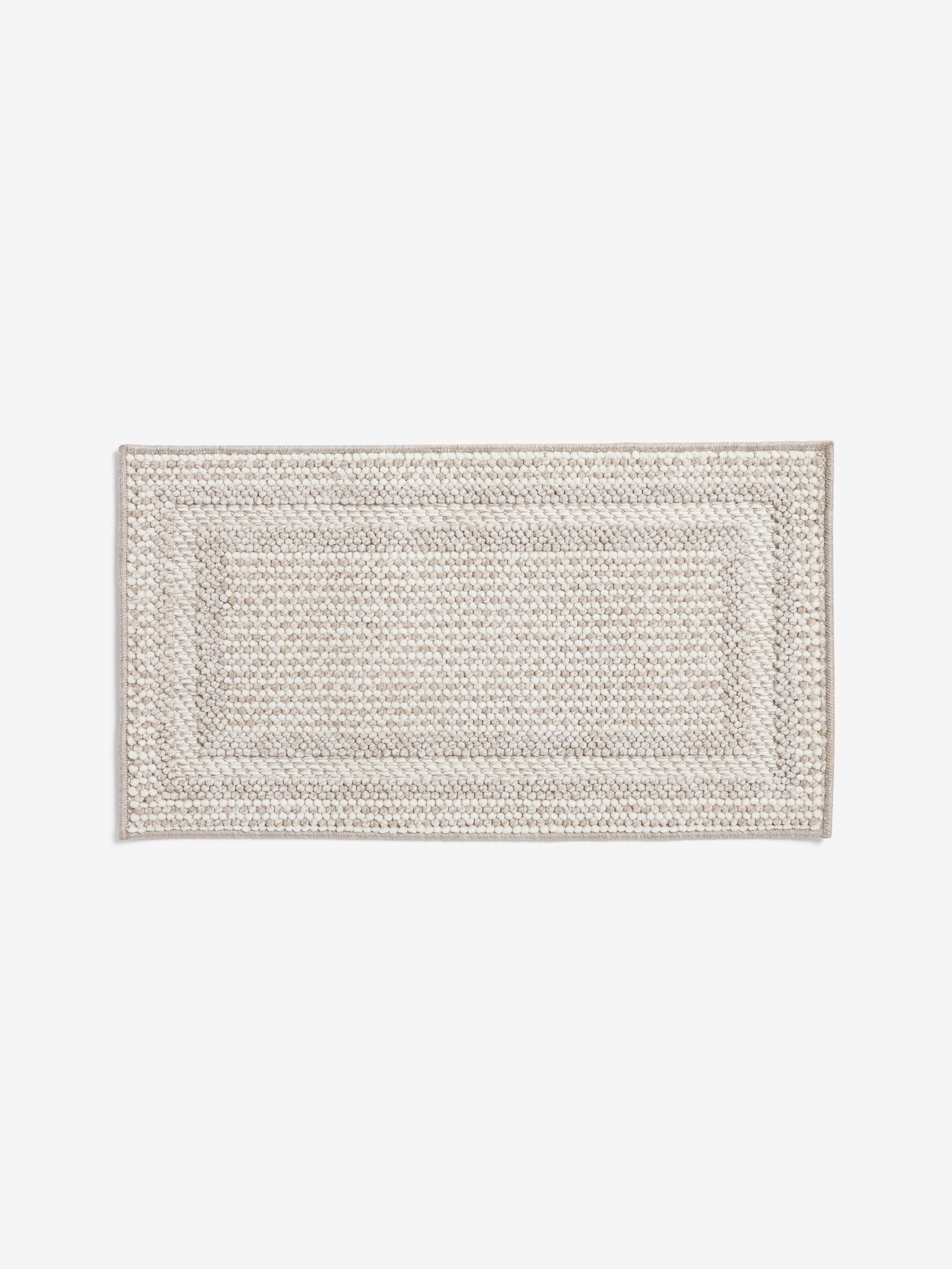 Natural Albie Bobble Border doormat, imported from the UK