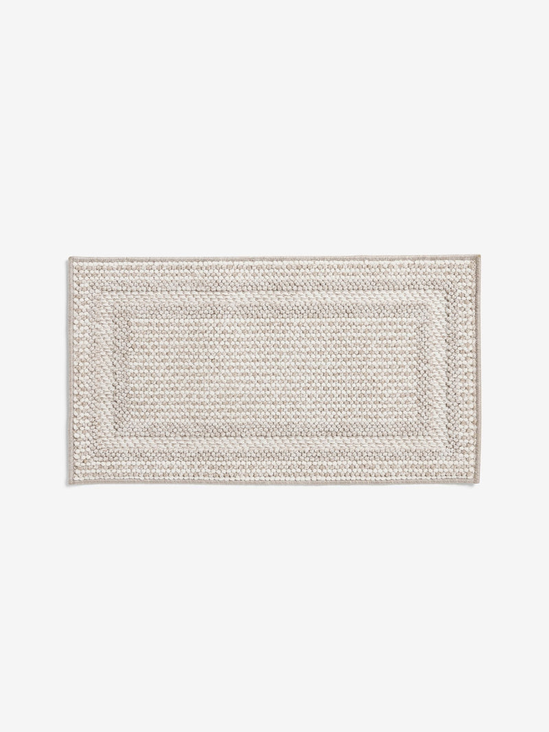 Natural Albie Bobble Border doormat, imported from the UK
