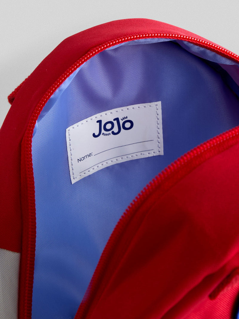 JoJo Maman Bébé silver quilted rocket backpack, UK version