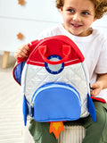JoJo Maman Bébé silver quilted rocket backpack, UK version