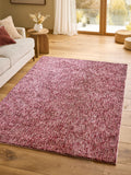 Red Space Dye Cosy Washable Shaggy Rug