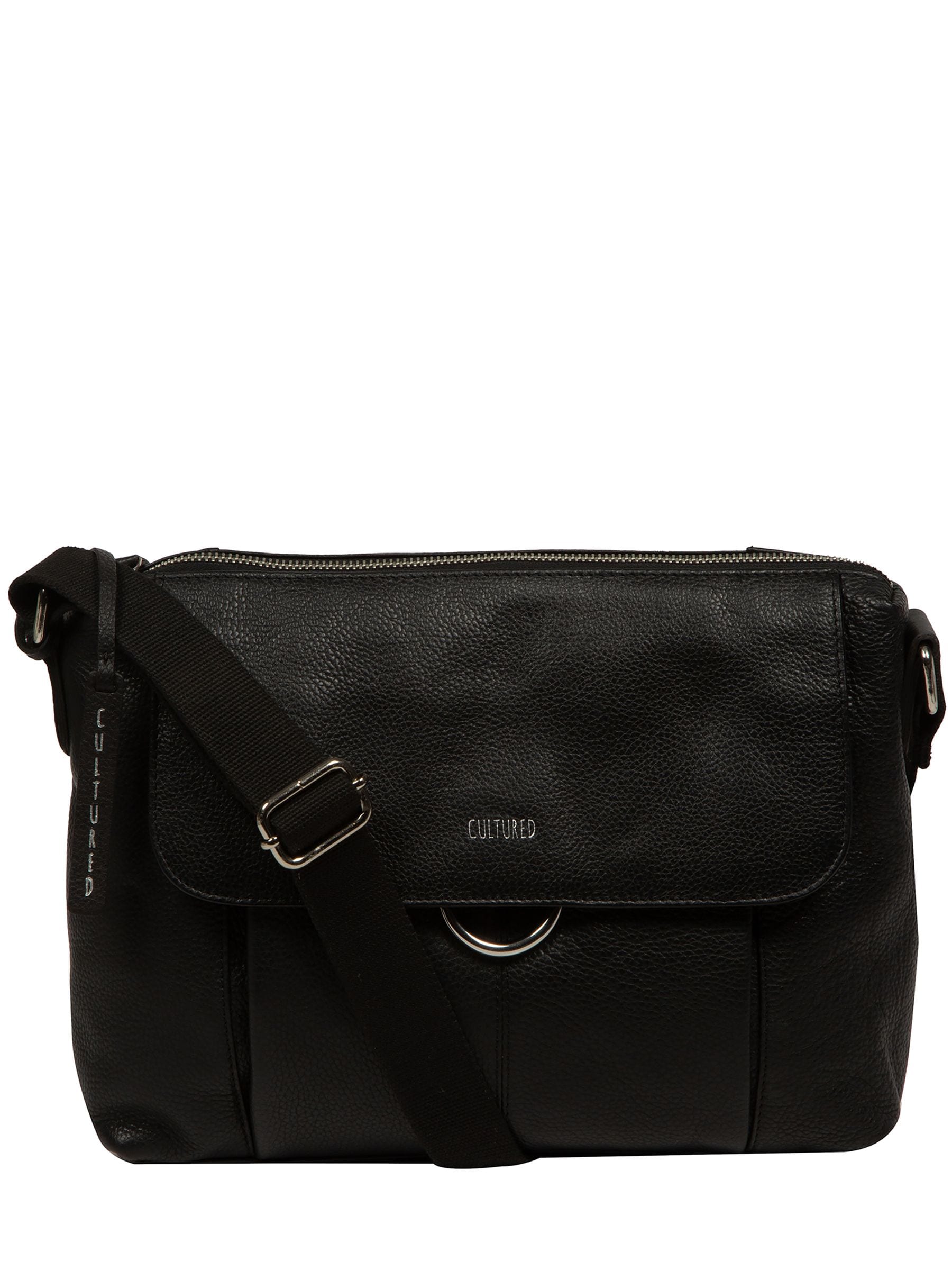Cultured London Black Cherry shoulder bag (British brand)