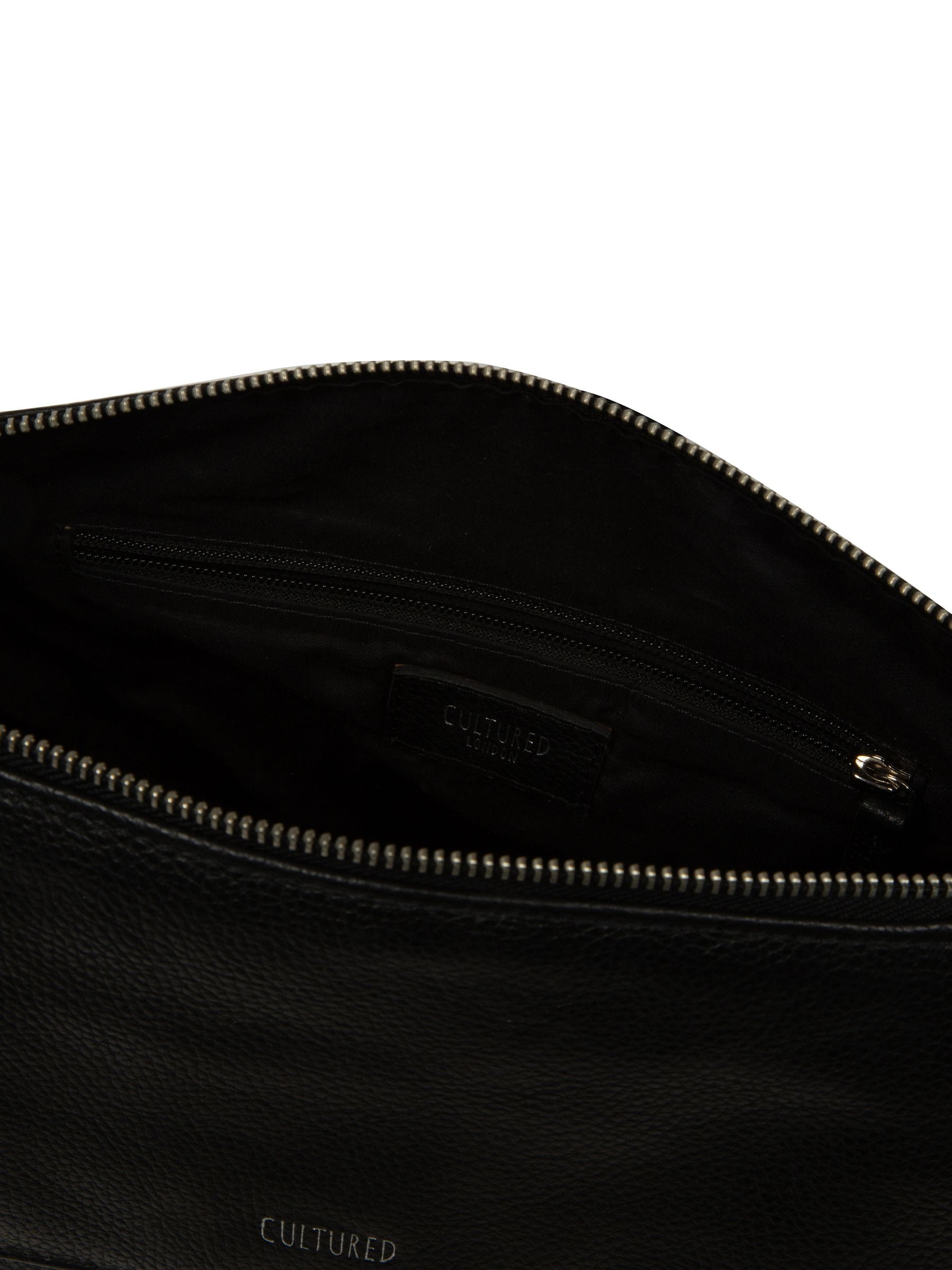 Cultured London Black Cherry shoulder bag (British brand)