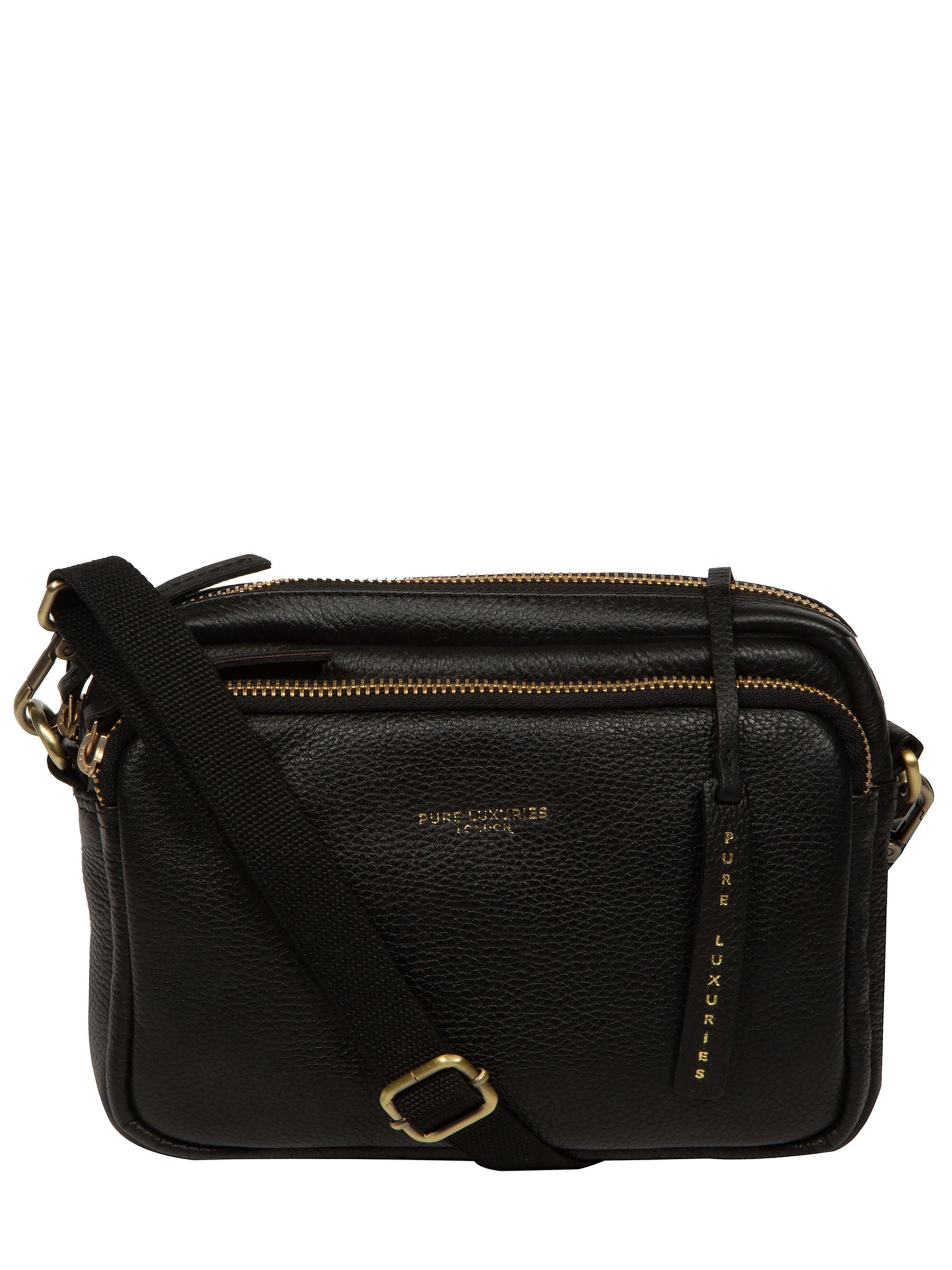 Pure Luxuries London black cross-body bag (British brand)