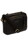 Pure Luxuries London black cross-body bag (British brand)