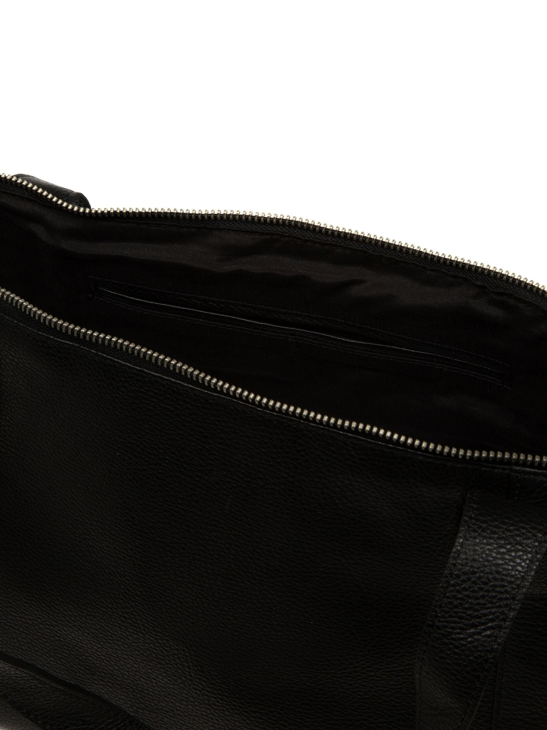 Cultured London Black Marina leather tote bag, British brand