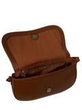 Pure Luxuries London brown Alodia leather cross body bag, UK version