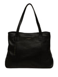 Pure Luxuries London black mochi leather tote bag, imported from the UK