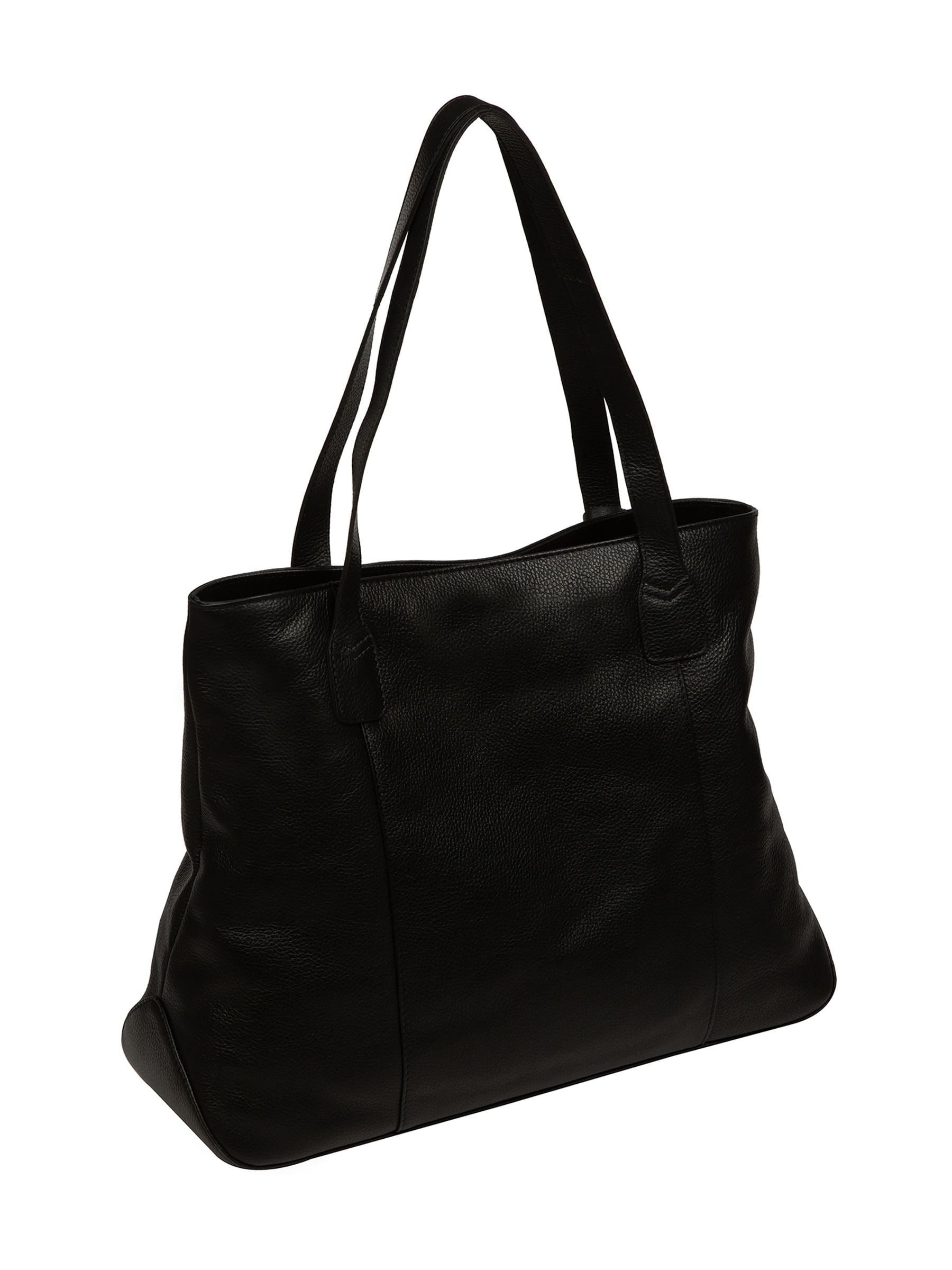 Pure Luxuries London black mochi leather tote bag, imported from the UK