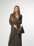 Pure Luxuries London Dark Brown Isola Leather Tote Bag