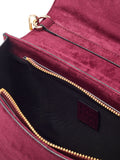 Moda in Pelle red V-shape clutch bag - British product