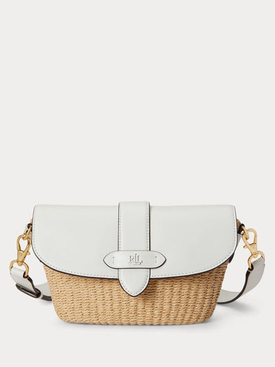 Next Lauren Ralph Lauren Natural Lynden Small Straw Leather Shoulder Bag- Buy online at McGrocer