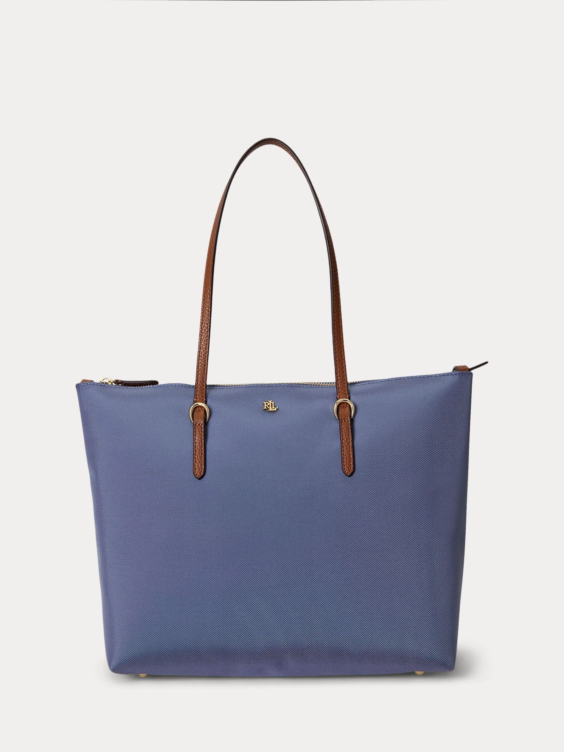 Lauren Ralph Lauren blue Keaton tote bag medium, imported from the UK