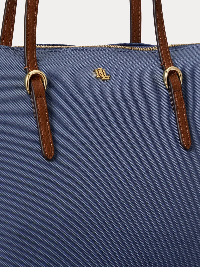 Lauren Ralph Lauren blue Keaton tote bag medium, imported from the UK