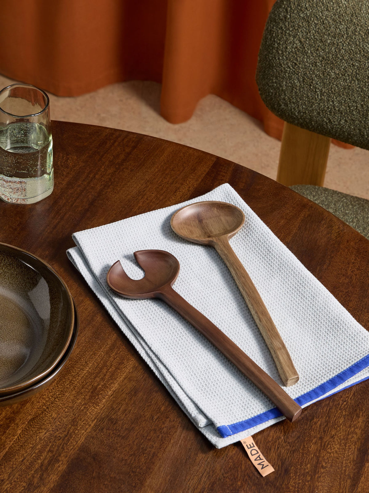 MADE.COM Brown Cabral Salad Servers