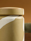 MADE.COM yellow mustard storage jar 14cm, imported from the UK