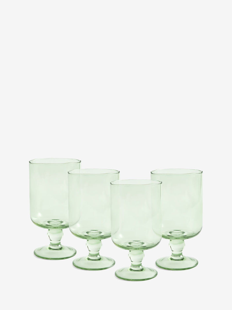 MADE.COM green wine glasses set of 4, UK version