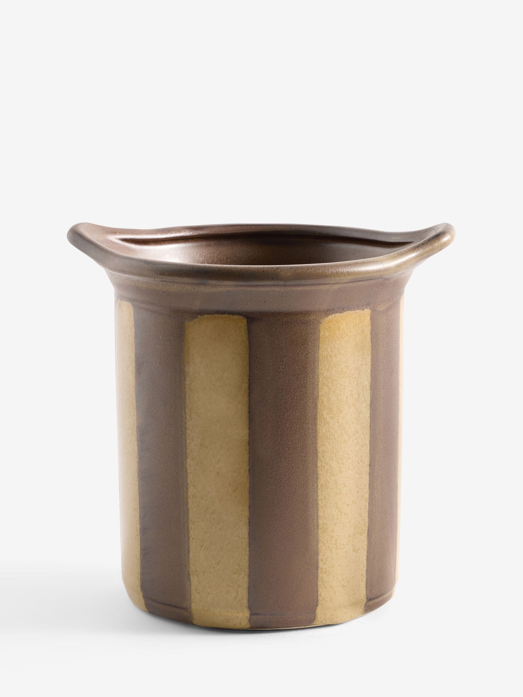 MADE.COM brown Tomas utensil jar stoneware, UK version