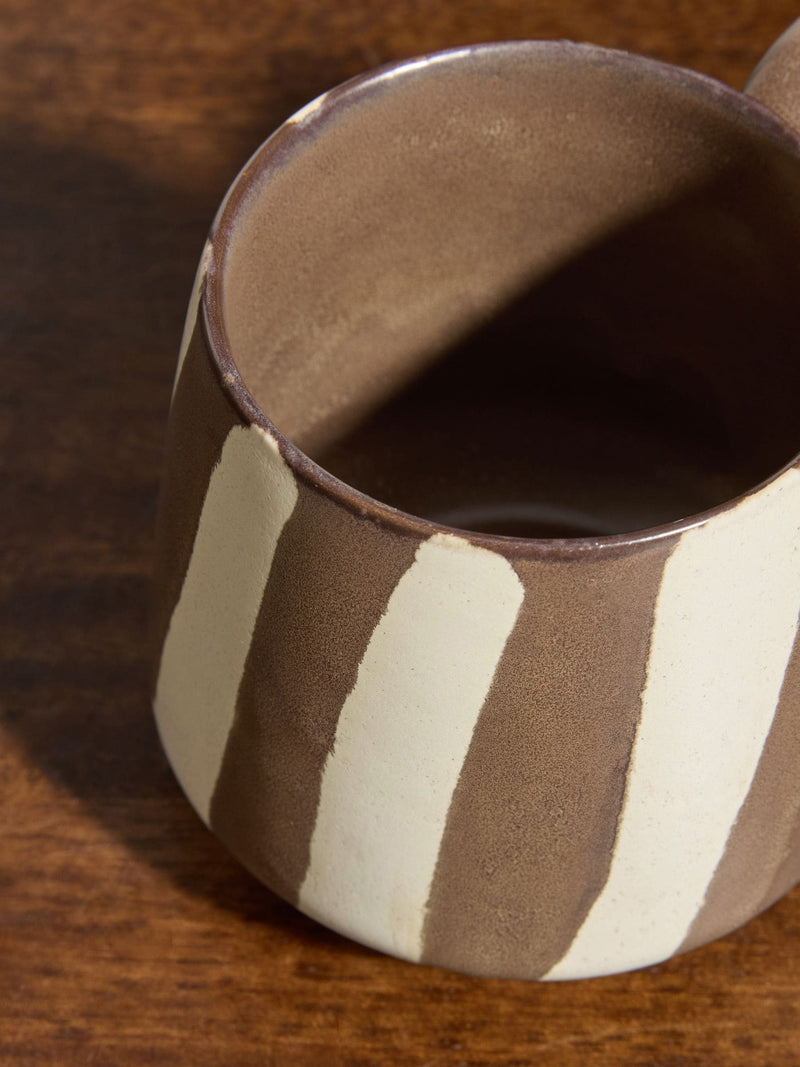MADE.COM brown Mafalda mugs set of 4, UK version