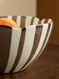 MADE.COM Bernardo brown serving bowl stoneware 25cm (British brand)