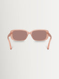 Coach pink rectangle sunglasses with light brown lenses (British brand)