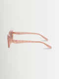 Coach pink rectangle sunglasses with light brown lenses (British brand)