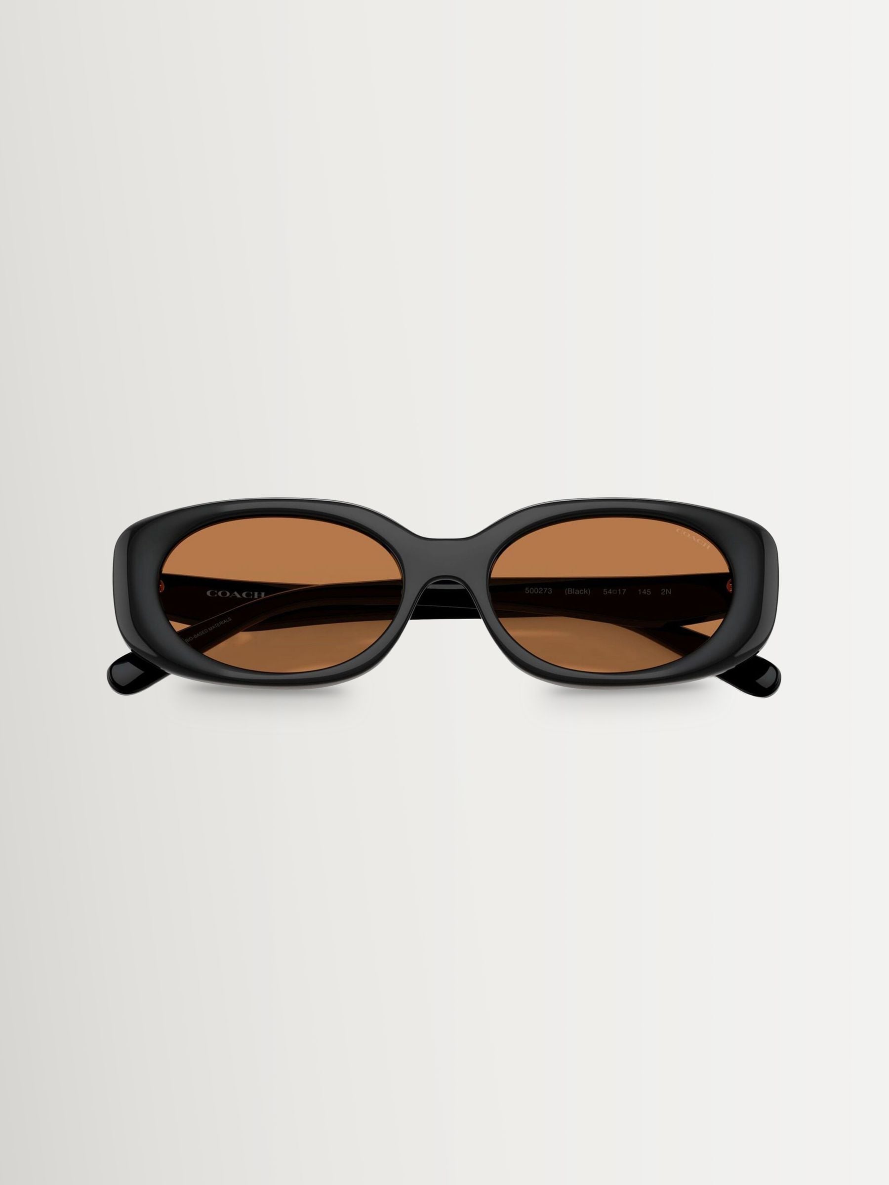 Coach black oval acetate sunglasses (British brand)