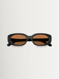 Coach black oval acetate sunglasses (British brand)