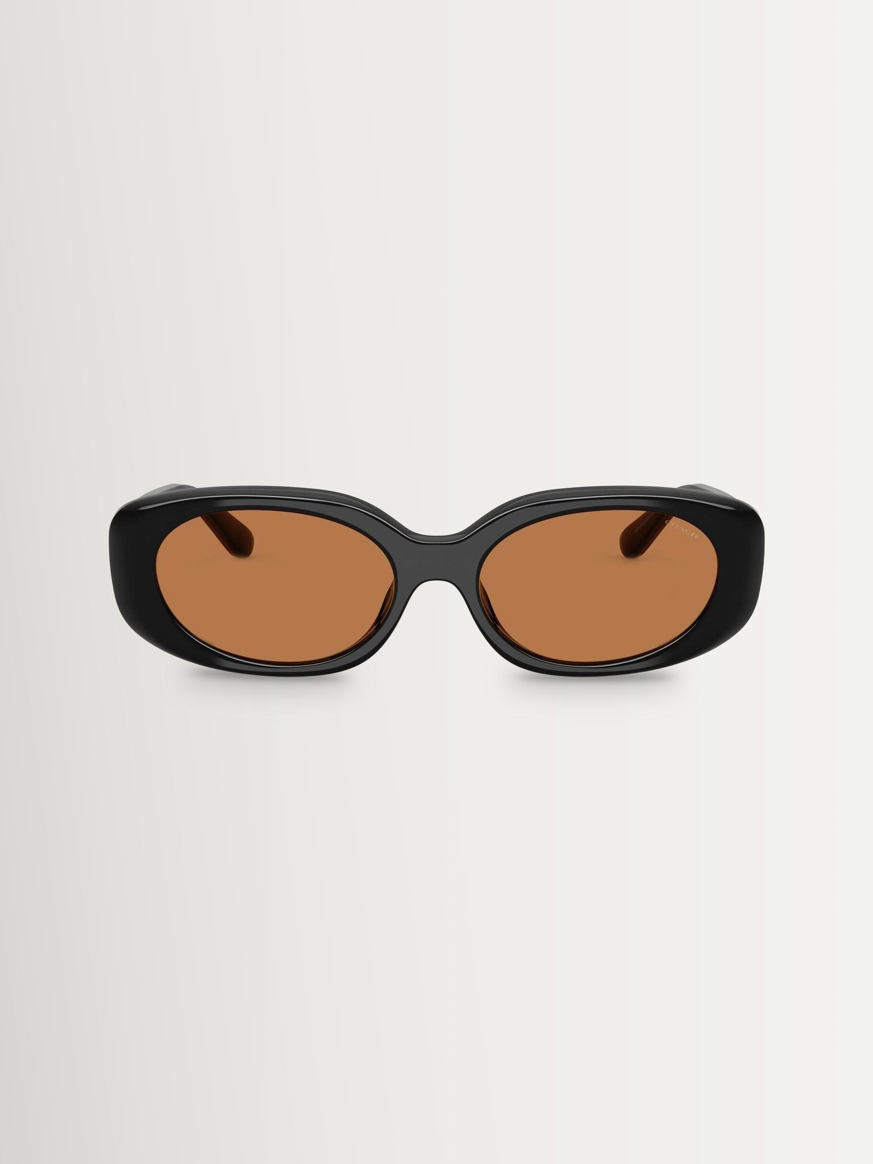 Coach black oval acetate sunglasses (British brand)