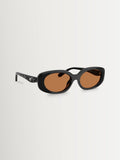 Coach black oval acetate sunglasses (British brand)