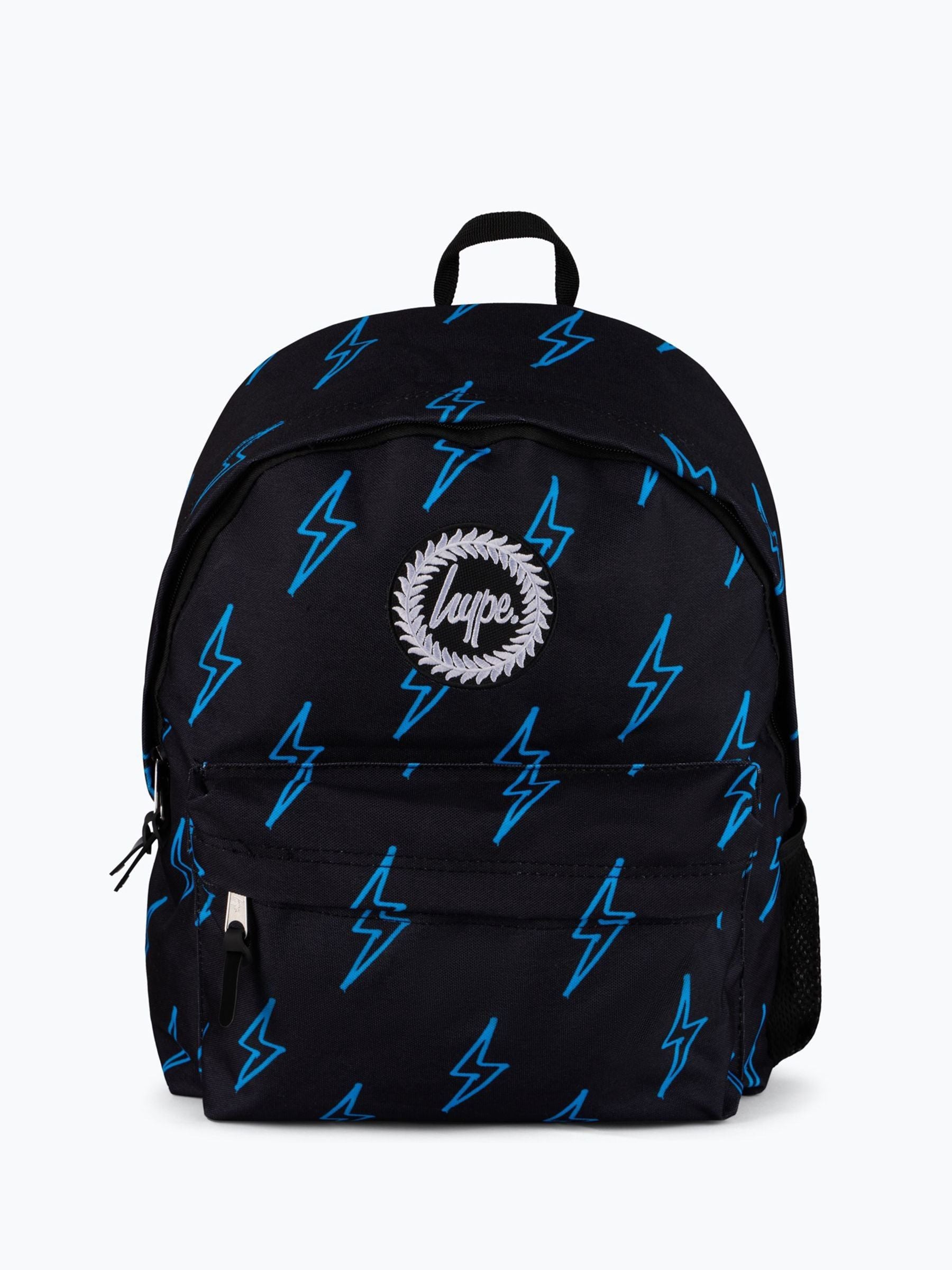 Hype Black Lightning Backpack, imported from the UK