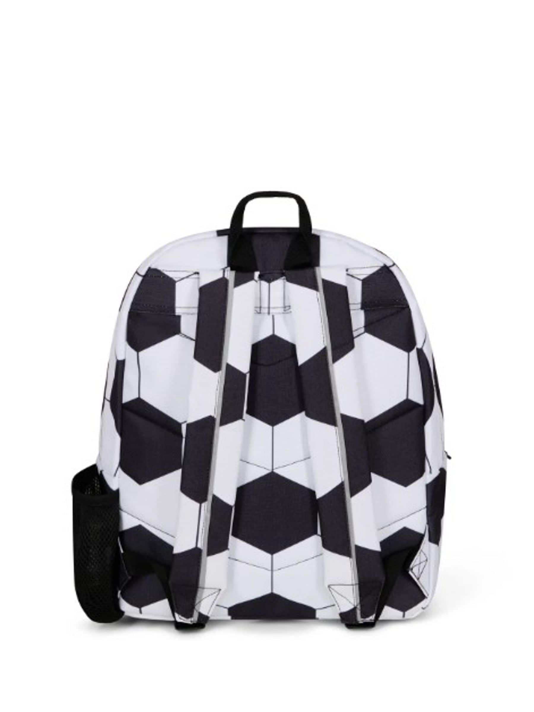 Hype football backpack black and white design - British product