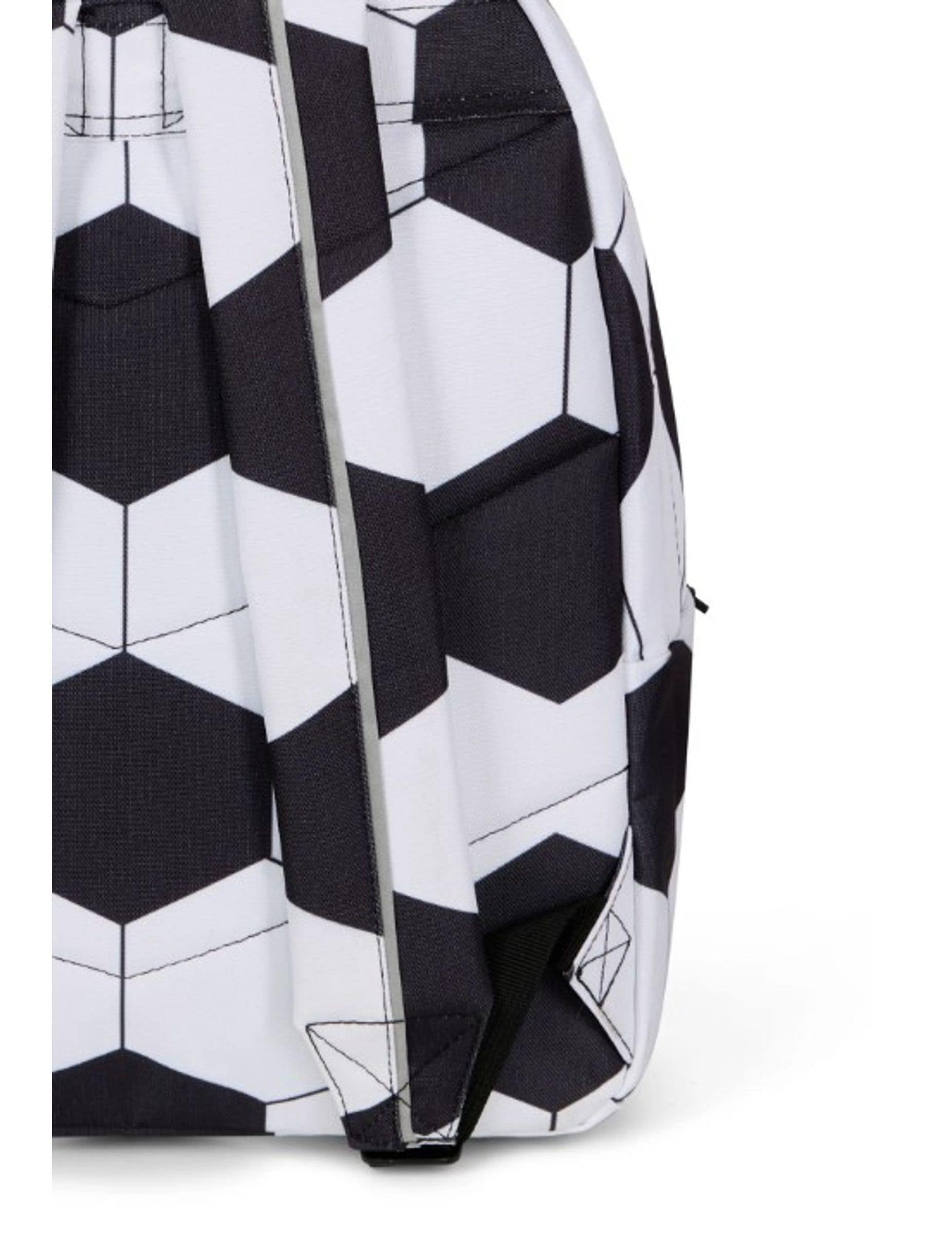 Hype football backpack black and white design - British product