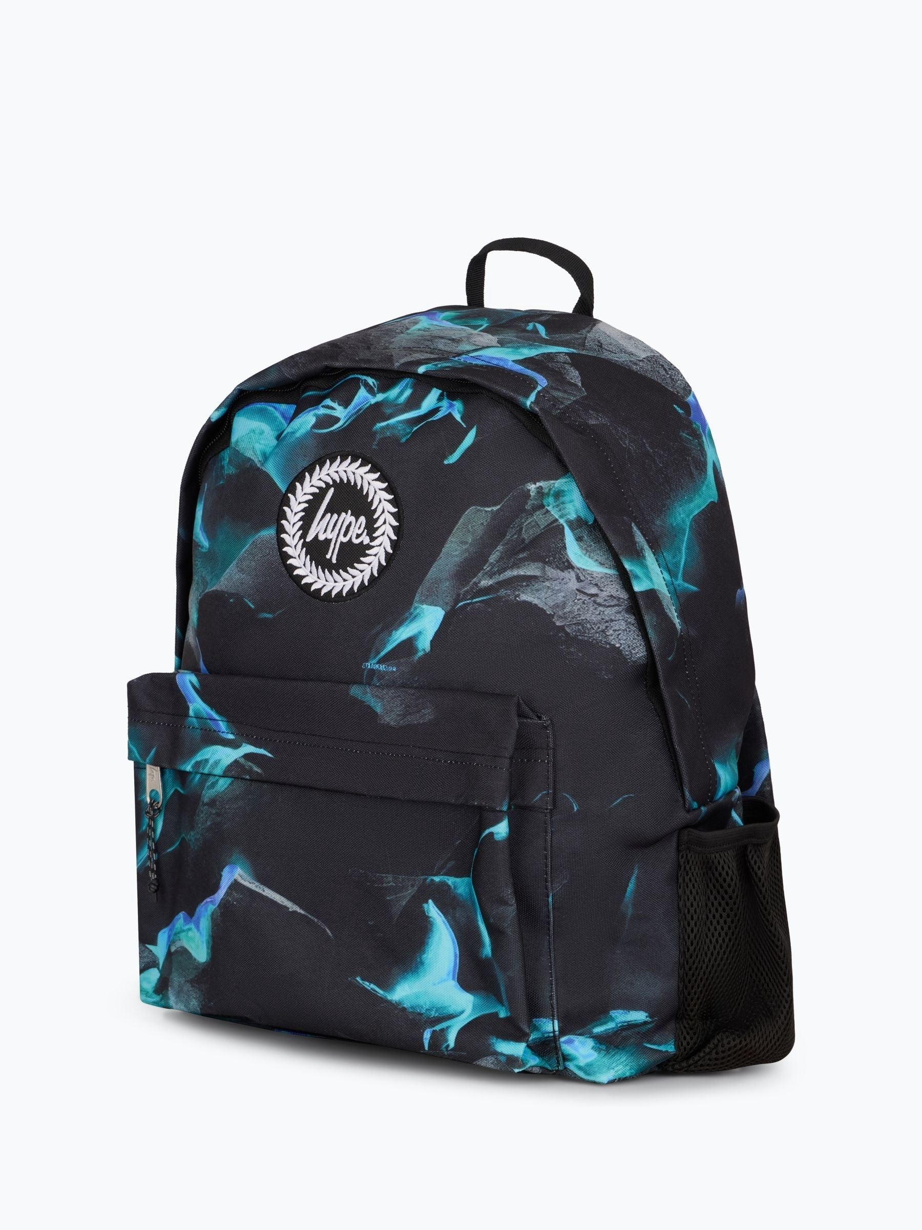 Hype Blue Backpack with vapour-effect print - British product