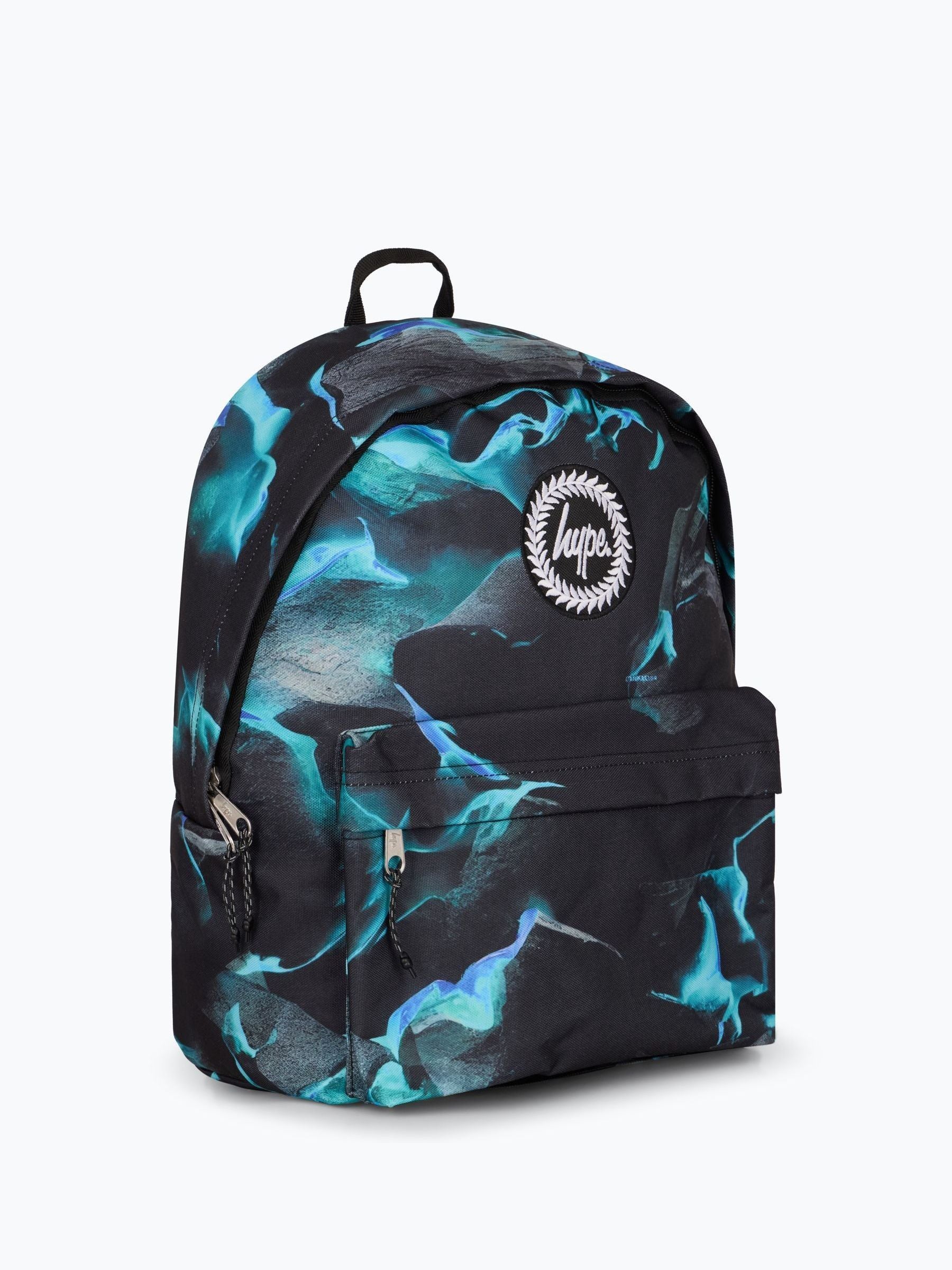 Hype Blue Backpack with vapour-effect print - British product