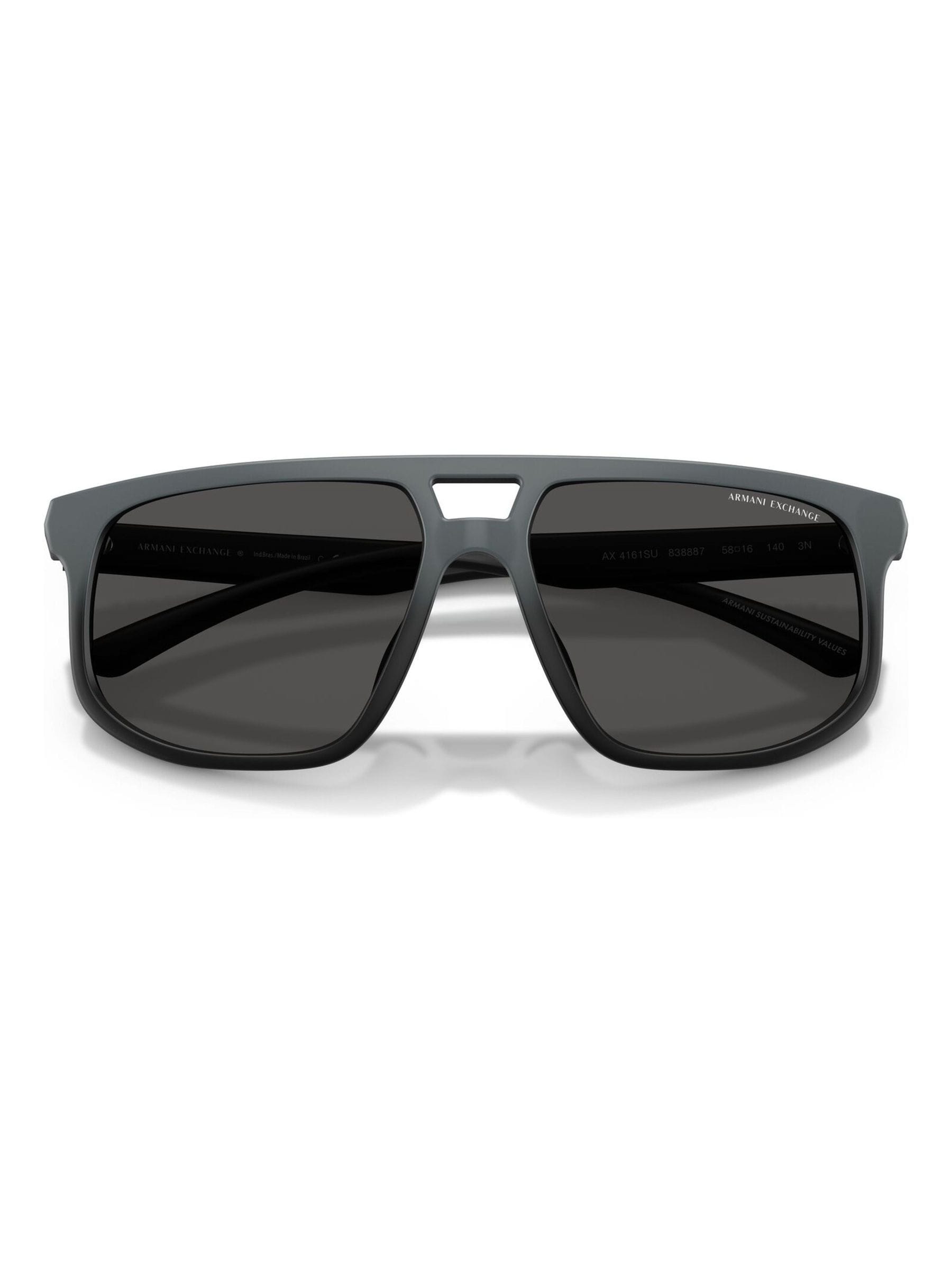 Armani Exchange pilot sunglasses dark grey lens matte frame - British product