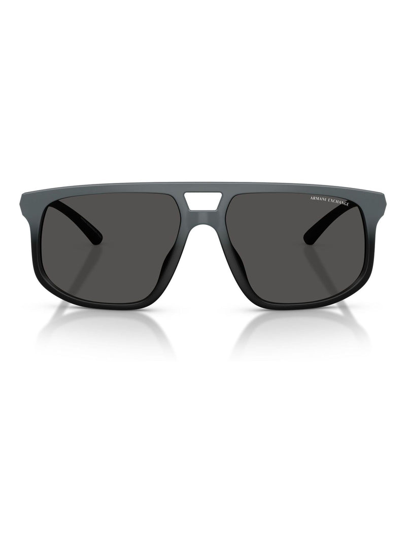Armani Exchange pilot sunglasses dark grey lens matte frame - British product