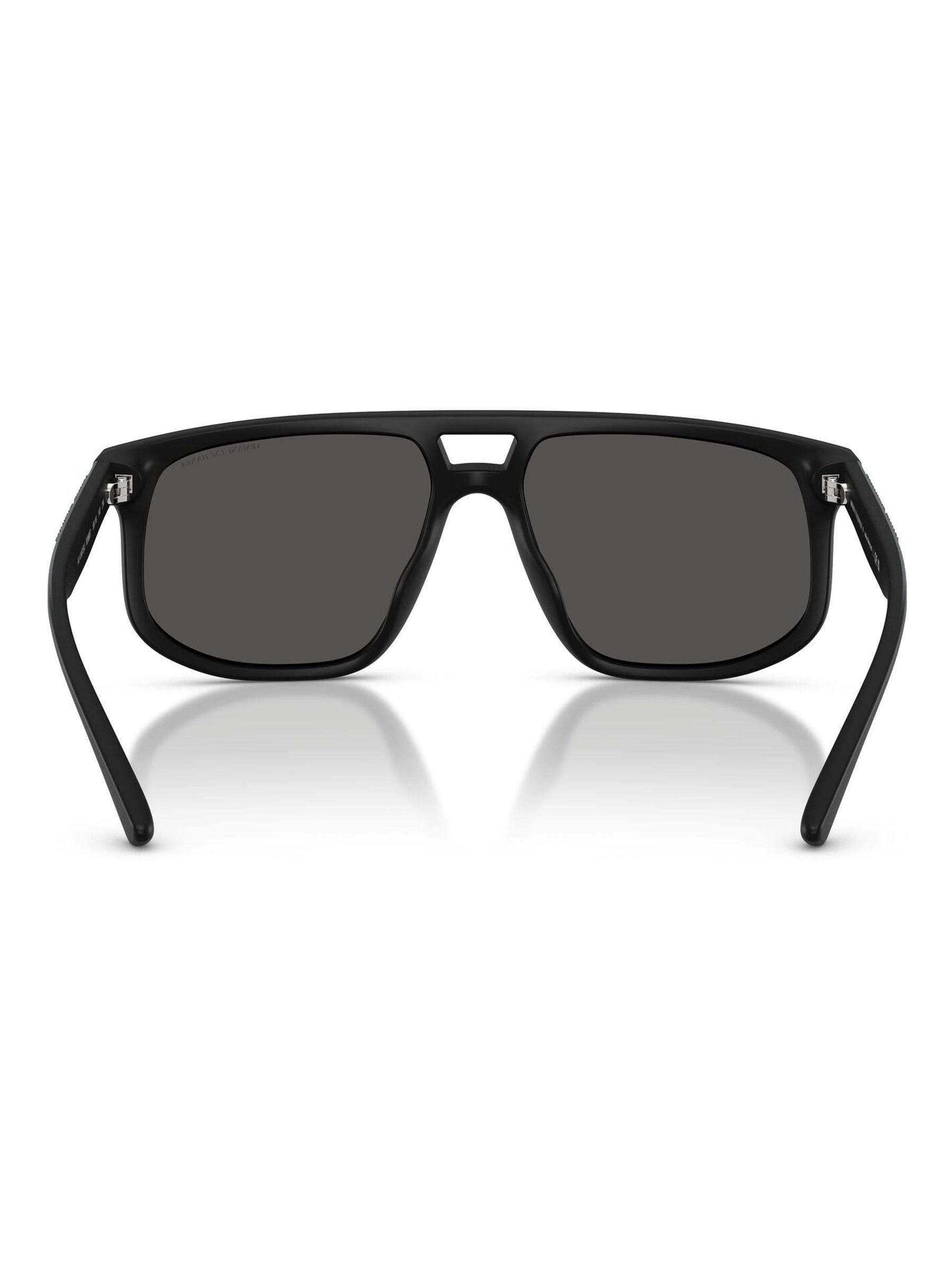 Armani Exchange pilot sunglasses dark grey lens matte frame - British product