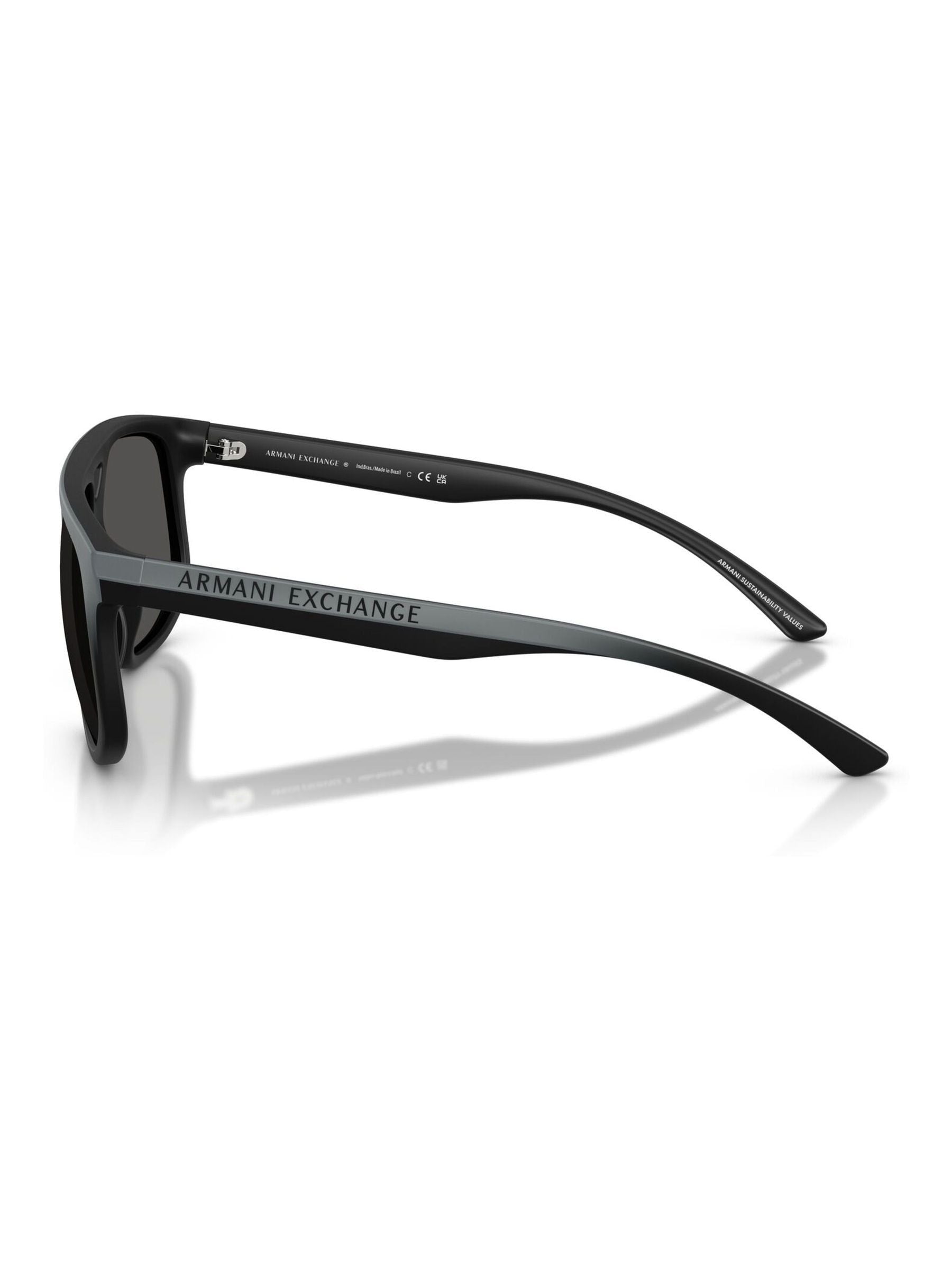 Armani Exchange pilot sunglasses dark grey lens matte frame - British product