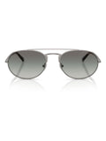 Emporio Armani pilot sunglasses with matte gunmetal frame, UK version