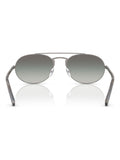Emporio Armani pilot sunglasses with matte gunmetal frame, UK version