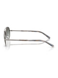 Emporio Armani pilot sunglasses with matte gunmetal frame, UK version
