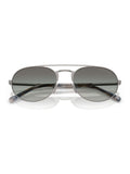 Emporio Armani pilot sunglasses with matte gunmetal frame, UK version