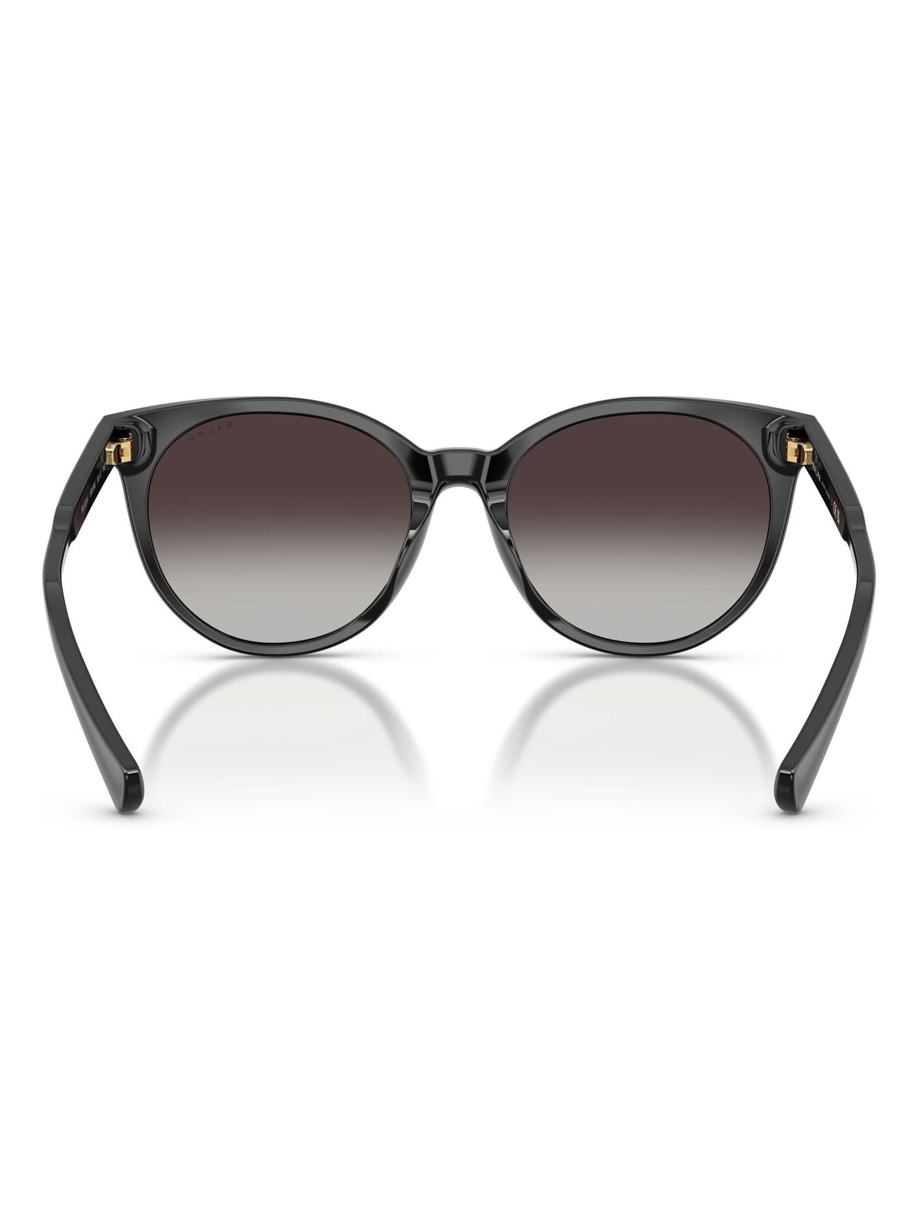 Ralph Lauren black phantos acetate sunglasses grey gradient lenses (British brand)