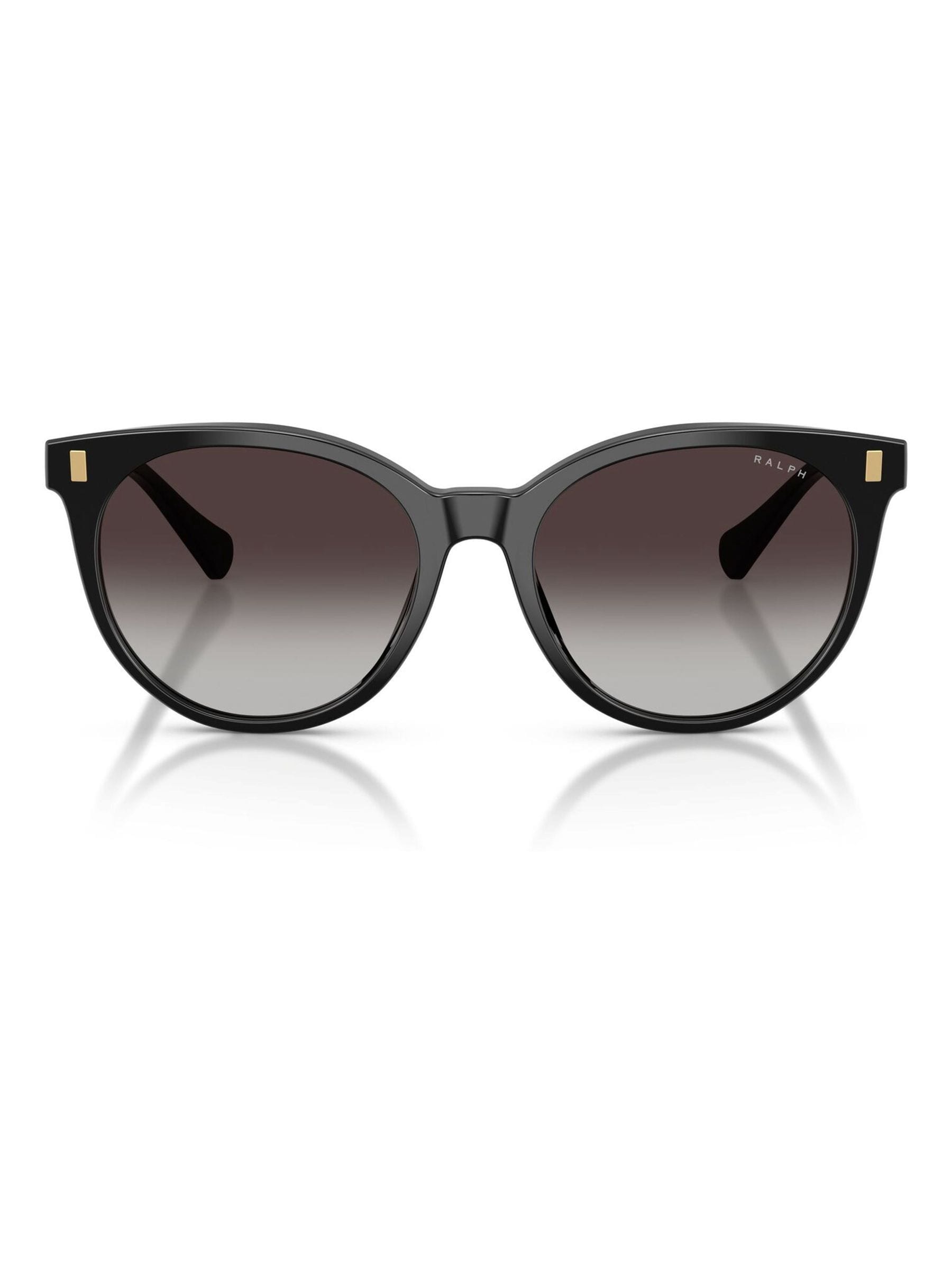 Ralph Lauren black phantos acetate sunglasses grey gradient lenses (British brand)