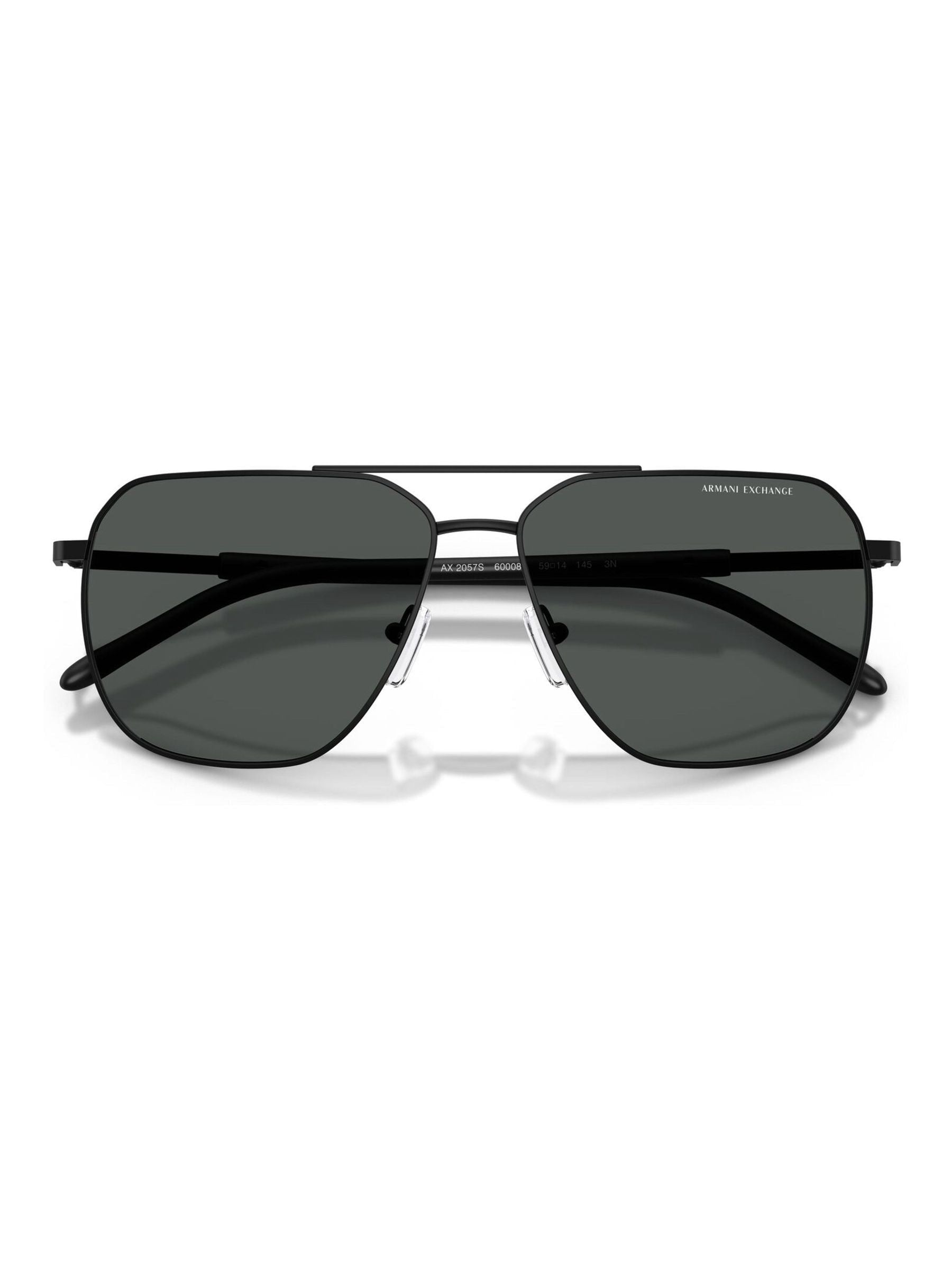 Armani Exchange pilot sunglasses matte black grey lenses - British product