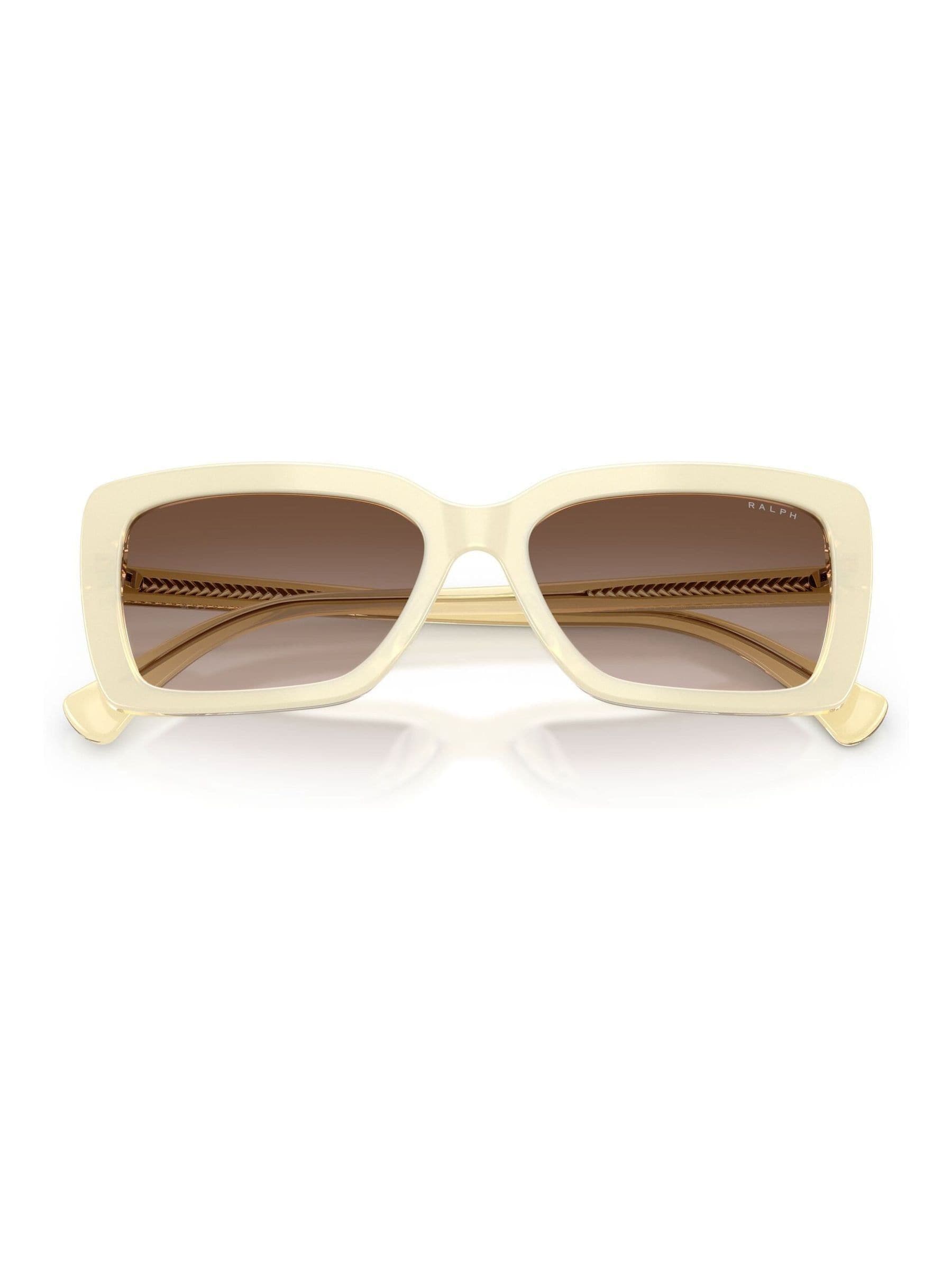 Ralph Lauren RA5342U Brown Rectangle Sunglasses
